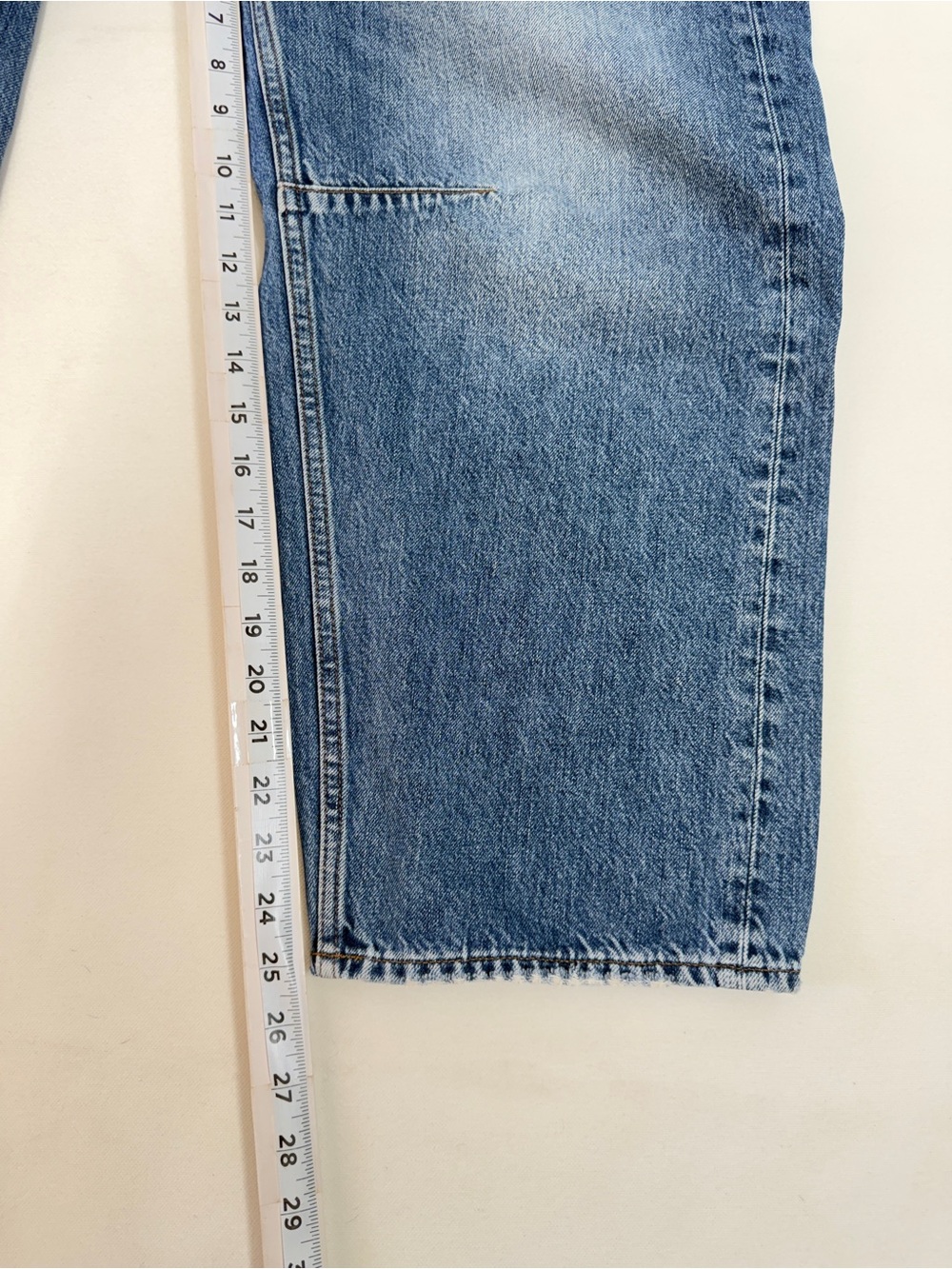 Madewell The Darted Barrel Leg Jeans Women's Sz 30 Cropped Blue Casual Capsule - Picture 7 of 8